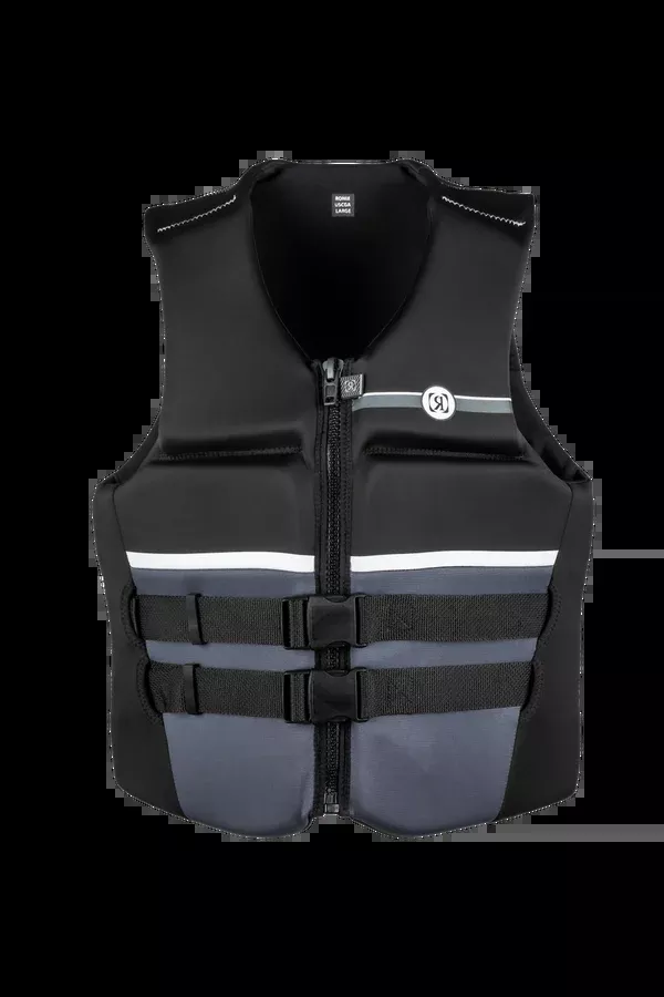 2026 Ronix Covert - Standard Fit - L70 - CGA Life Vest - Black/Charcoal/White