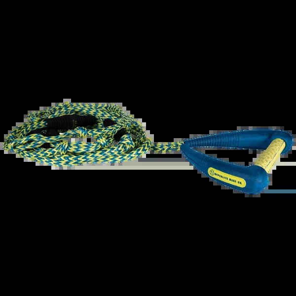 25' Pro Surf Rope w/ Handle Blue & Yellow
