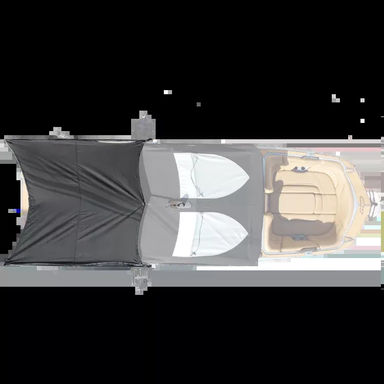 8' Folding Canopy Mounted Shade Sail, 83"-85" Wide
