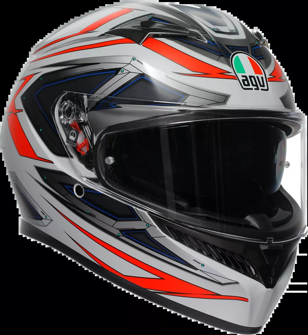 AGV K3 Space Matte White/Red Fluo Helmet