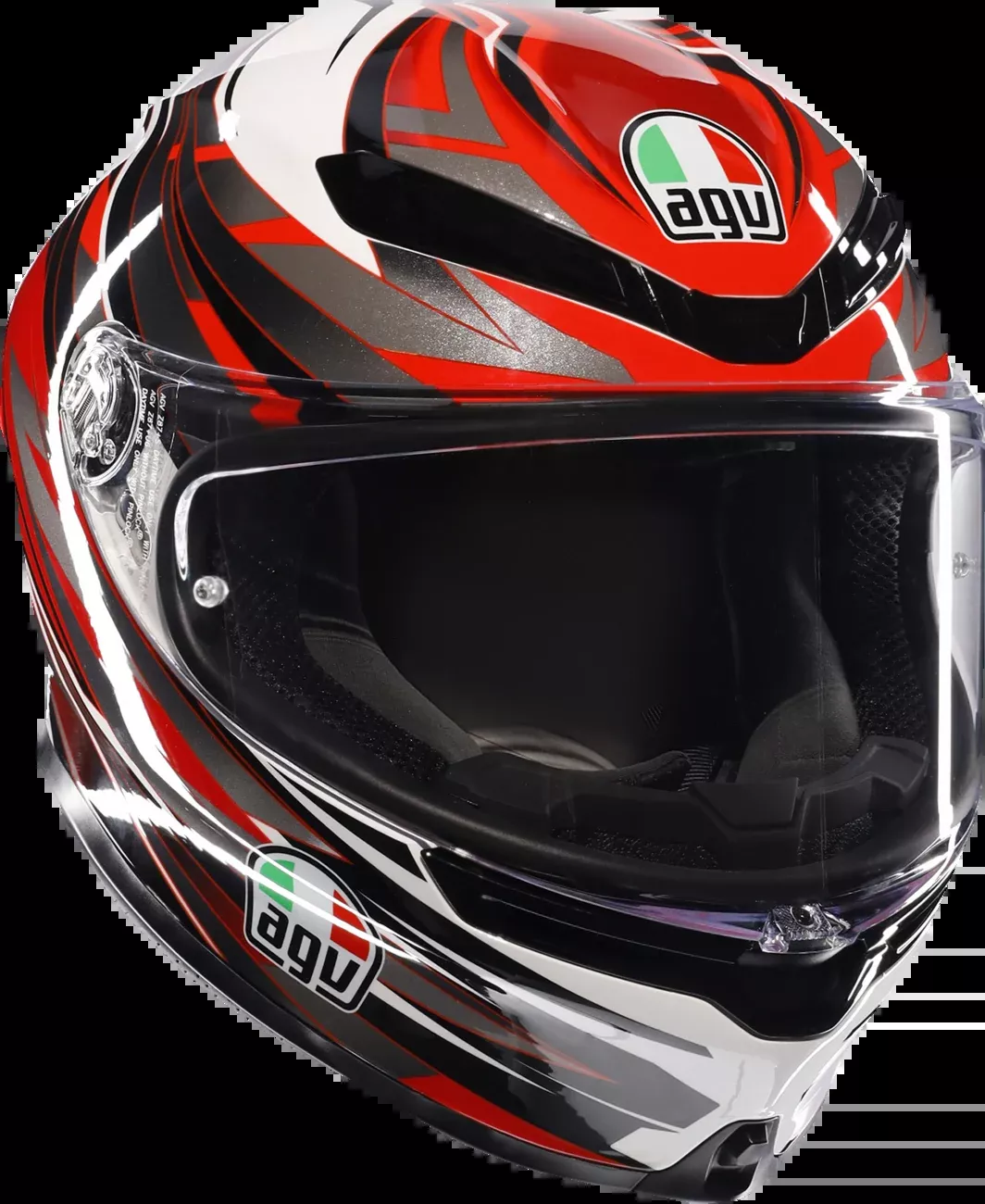 AGV K6 S Reeval White/Red/Gray Helmet
