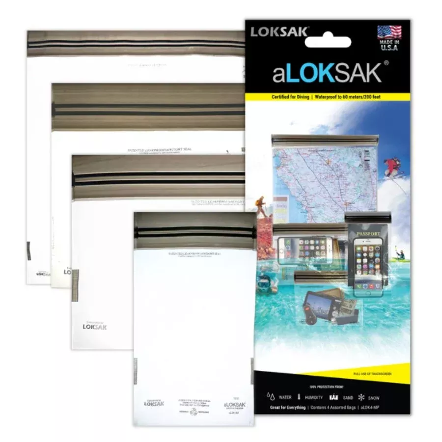aLoksak Waterproof Bags (4-pack, assorted)