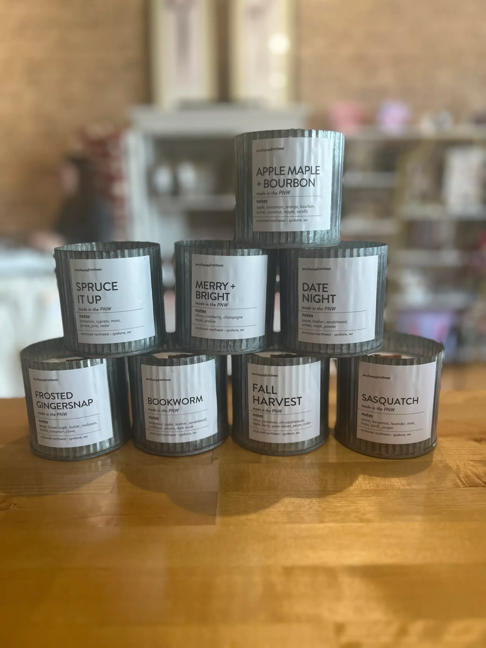 Anchored Northwest: Wooden Wick Candles