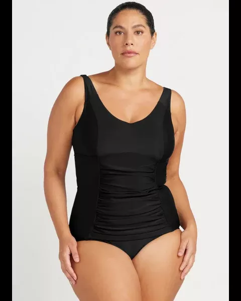 Artesands Hues Raphael E/F Underwire Tankini Top - Black