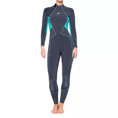 Bare Evoke 5mm Full Suit - Aqua