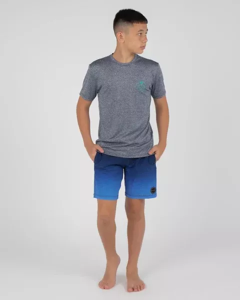 Billabong Boys Wavy Davy LF SS Navy Heather