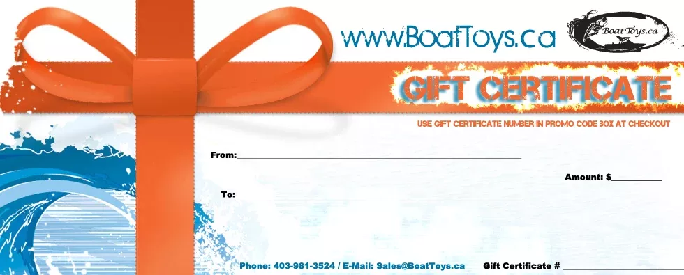 BoatToys.ca Gift Certificate