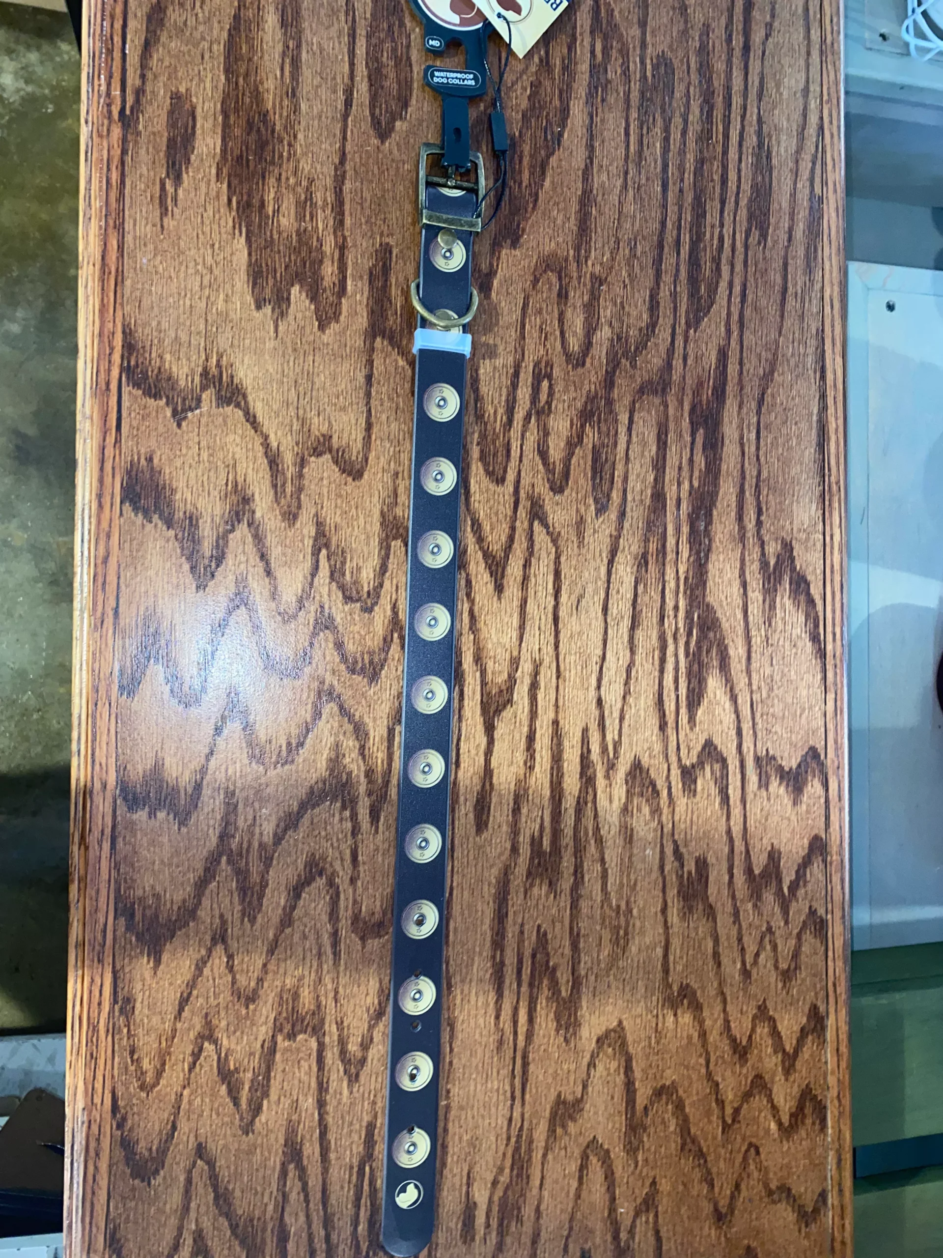 Brown Dog: 12 Gauge Dog Collar Medium Brown