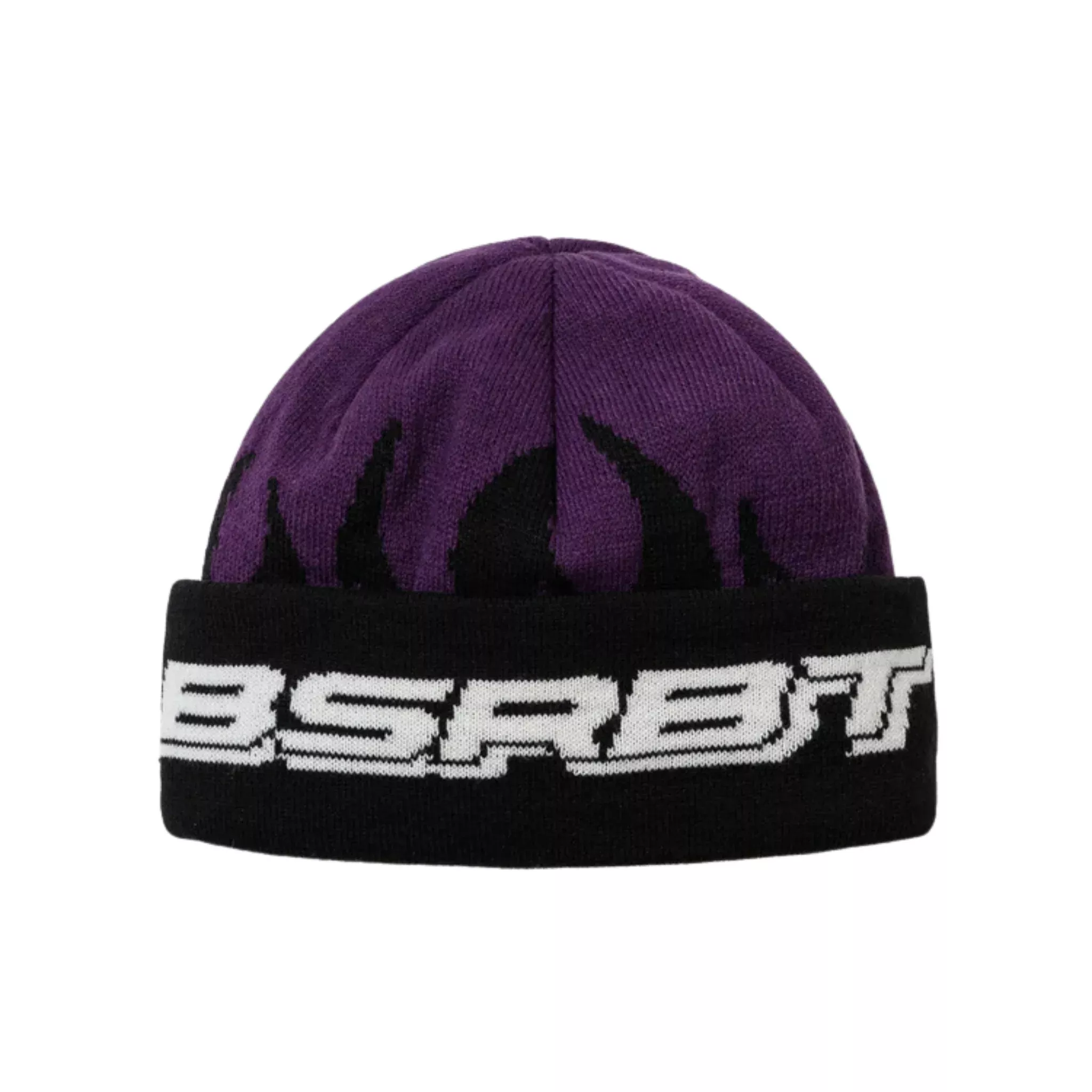 BSR Flame Double Sided Art Beanie - Purple