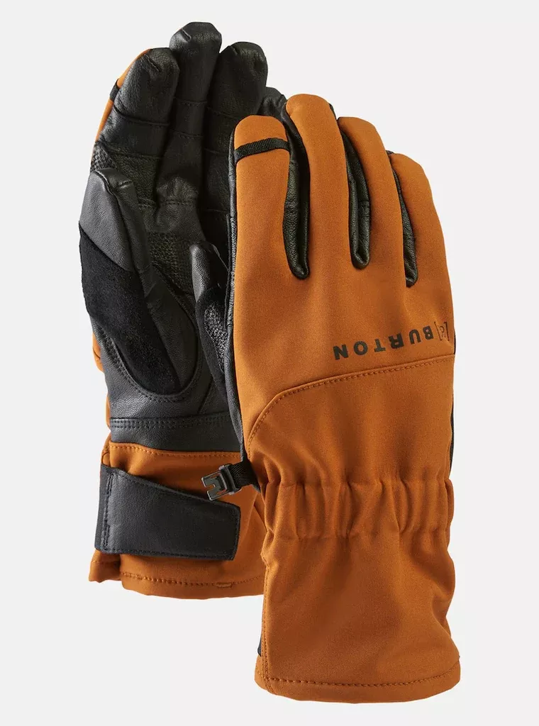 Burton AK Tech Leather Gloves 2026 - Chestnut Brown