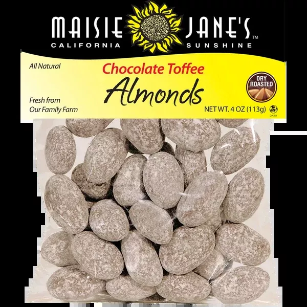 Chocolate Toffee Almonds - 4 oz