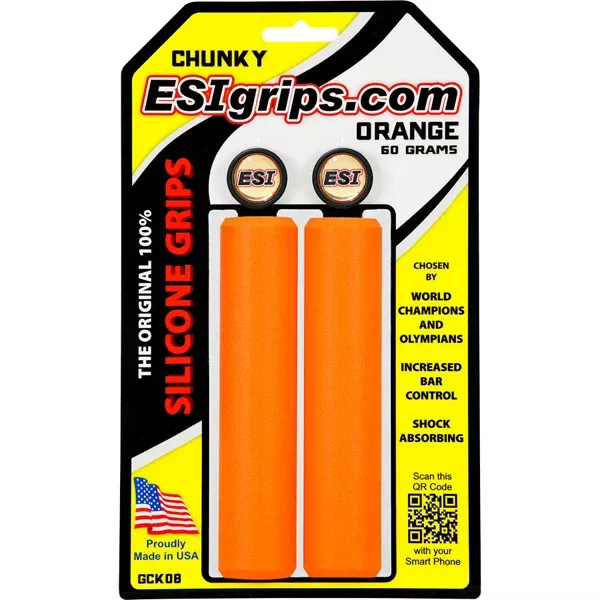 Chunky Silicone Grips 32mm - Orange