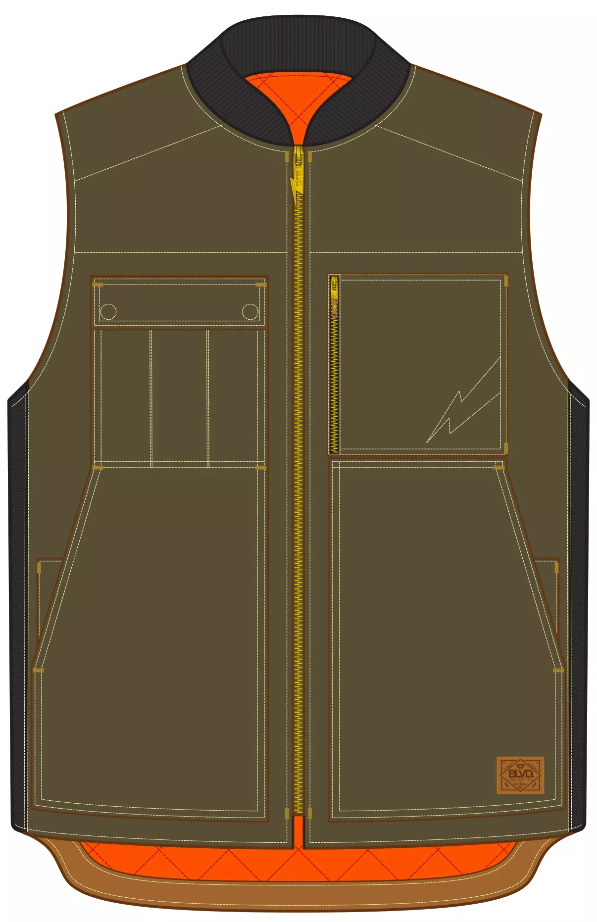 CORTECH THUNDERBIRD VEST OLIVE XLG - THUNDERBIRD VEST OLIVE
