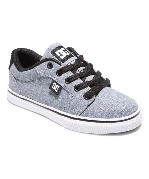 DC Anvil Youth Shoe - Dark Grey / Black