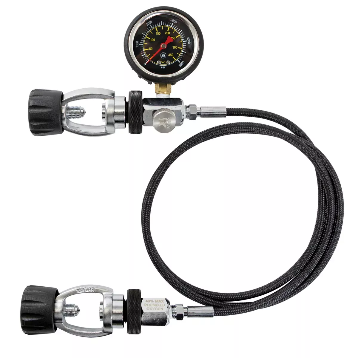 Deluxe Cylinder Equalizer with Braided HP Hose