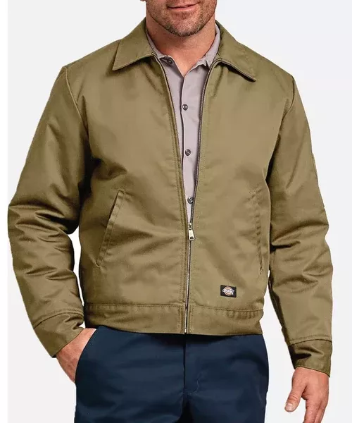 Dickies Lined Eisenhower Mens Jacket - Khaki