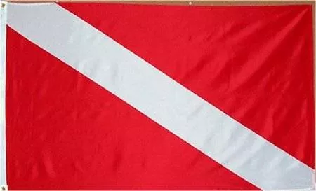 Diver Down Flag – 3 foot by 5 foot Polyester