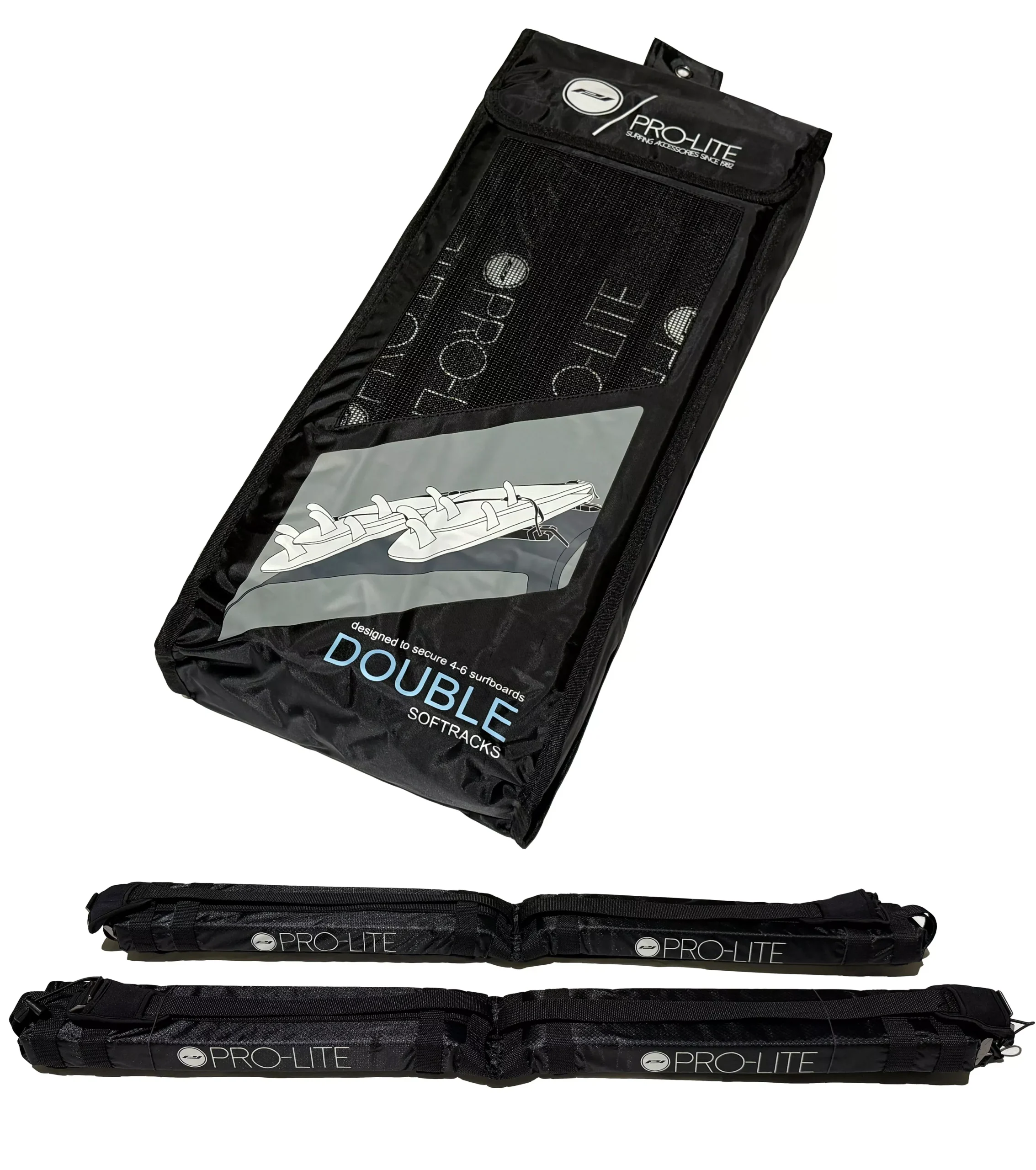 Double Soft Surfboard Roof Racks