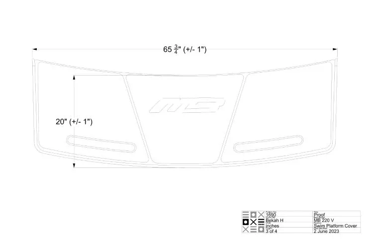 Early 2000s MB Sports Swim Platform Cover