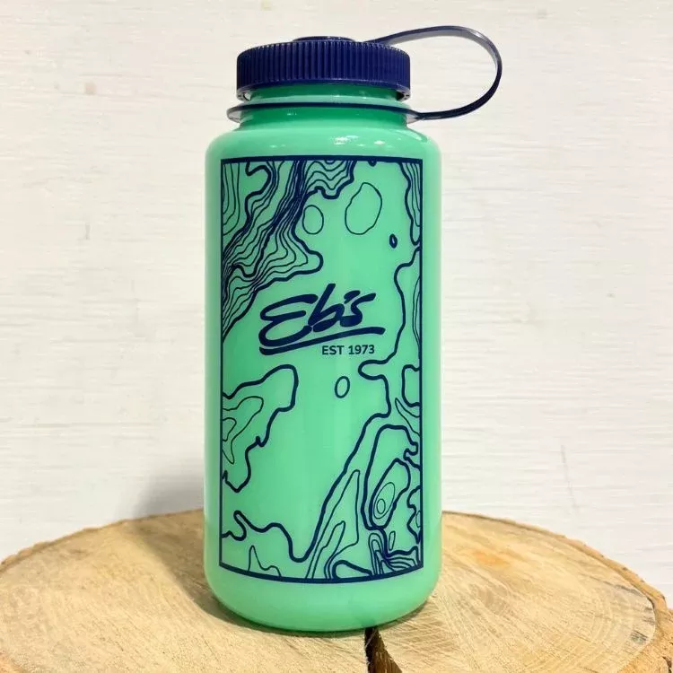 Eb's Trails Map Nalgene Bottle (wide mouth, 1L)