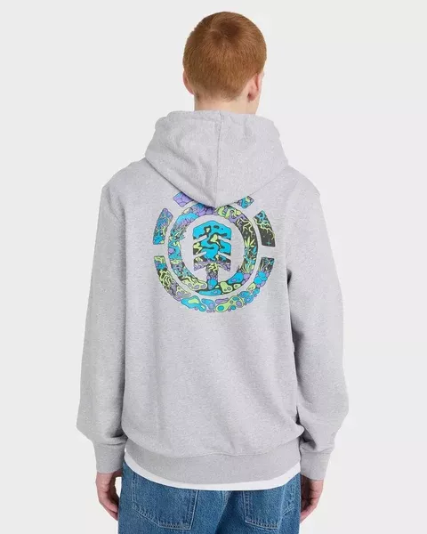 Element Mens Swamps Hooded Sweatshirt - Mid Grey Heather