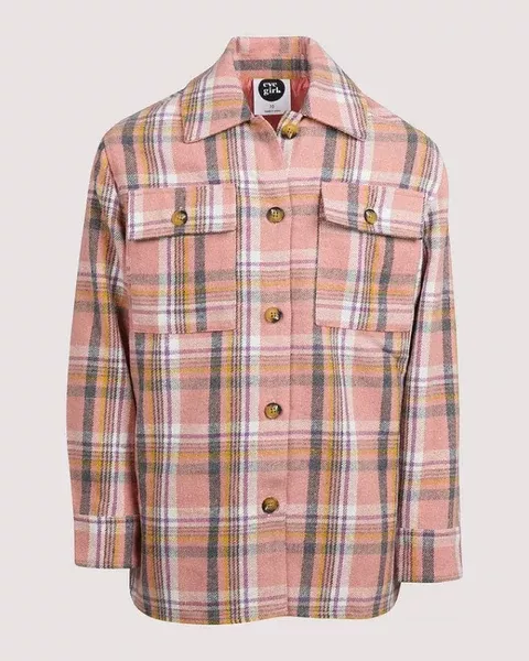 Eve Girl Addison Shacket - Check