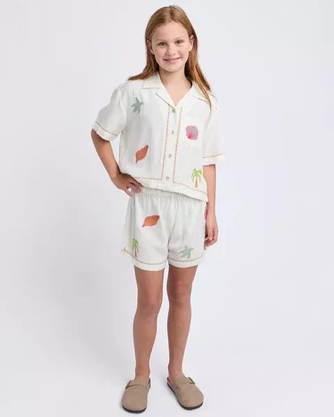 Eve Girl Sunrays Short - Vintage White