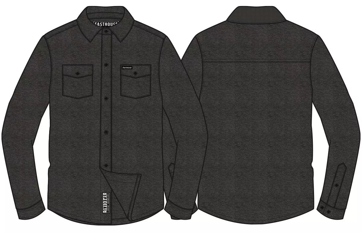 FastHouse Saturday Night Special Flannel Charcoal