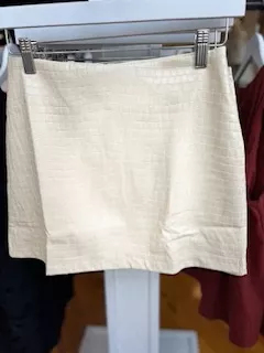 Faux Alligator Skin Skirt