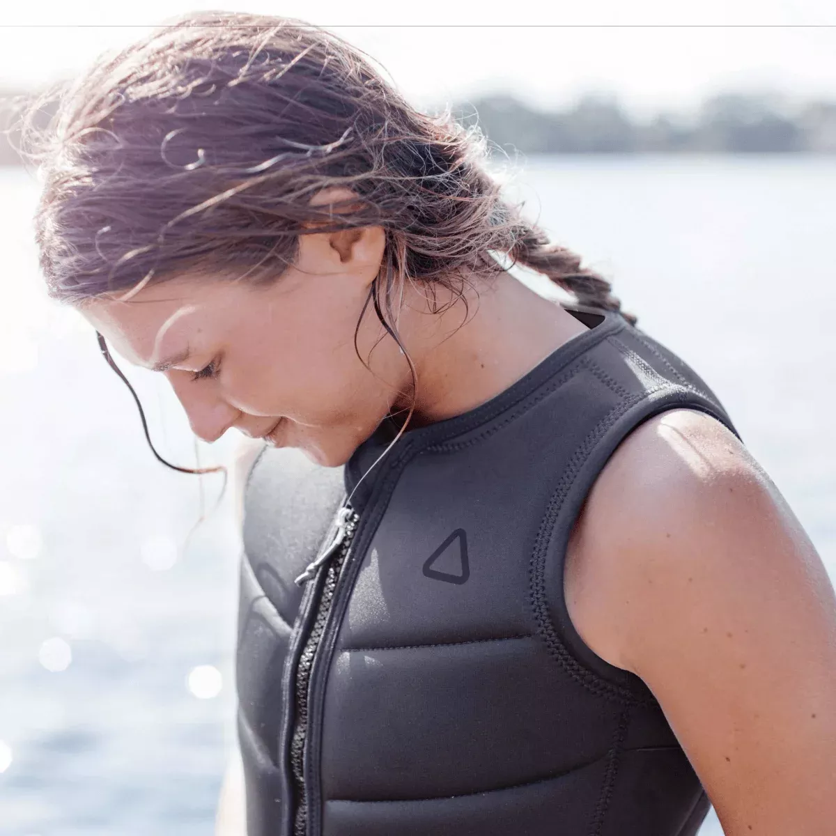 Follow Corp Ladies Comp Wake Vest in Black