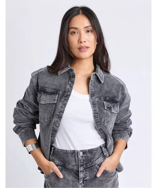 Foxwood Tularose Cord Shirt - Washed Black