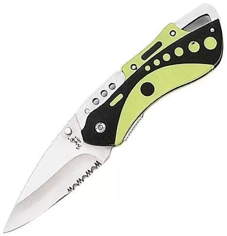FURY Waterbug Dive Folding Pocket Knife, Neon Yellow, 4-Inch