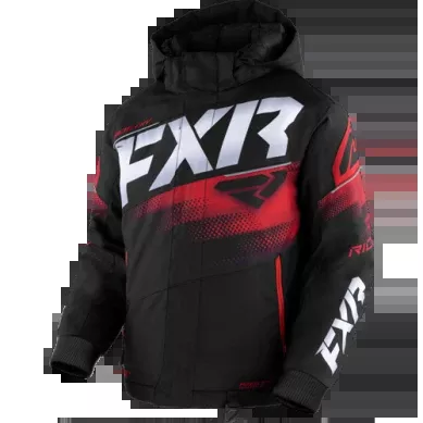FXR Child Boost Jacket, Black/Red
