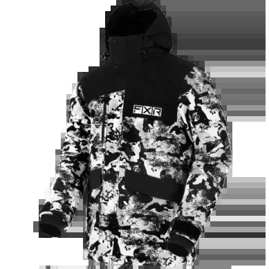 FXR Men's Chute Jacket, White Camo