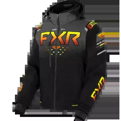 FXR Men's Helium 2 in 1 Jacket, Black/Char/Inferno