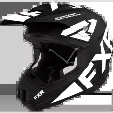 FXR Torque Team Helmet, Black/White