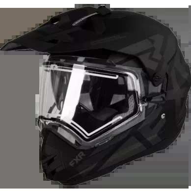 FXR Torque X Team Helmet w/ Electric Shield and Sun Shade, Black Ops
