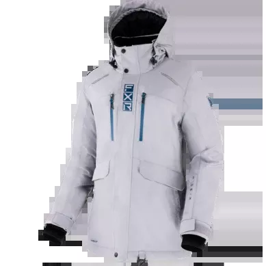 FXR Women's Aerial Jacket, Grey/Ocean