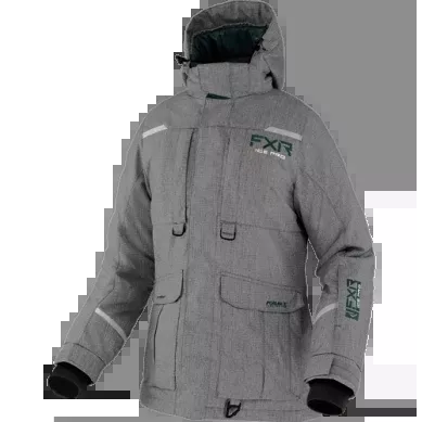 FXR Women's Excursion Ice Pro Jacket, Grey Linen/Ocean