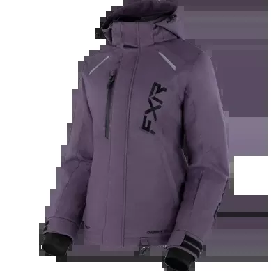 FXR Women's Pulse Jacket, Muted Grape/Blakc