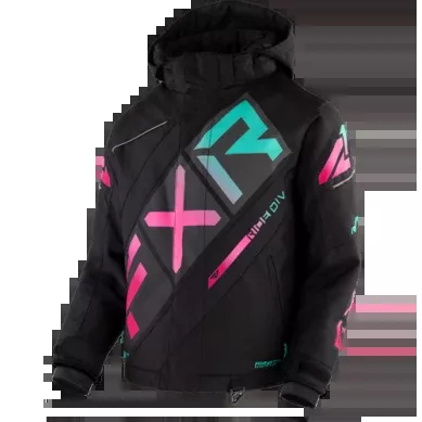 FXR Youth CX Jacket Black/Mint/Pink Fade
