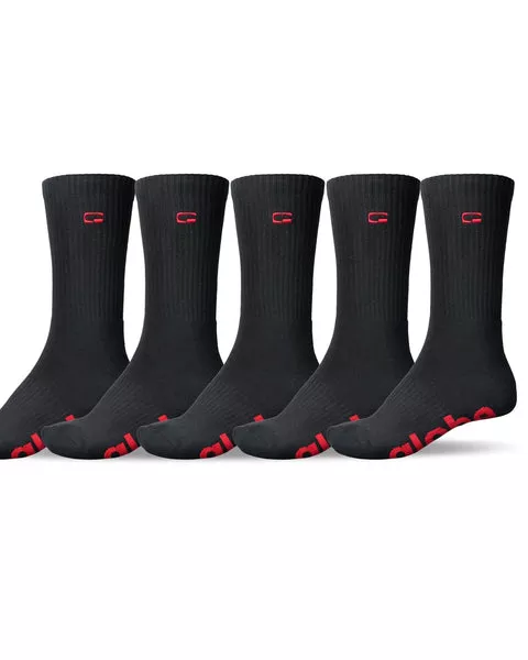 Globe OG Logo Hi Crew Sock 5Pkt - Black