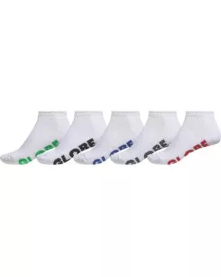 Globe Stealth Ankle Sock 5Pk - White