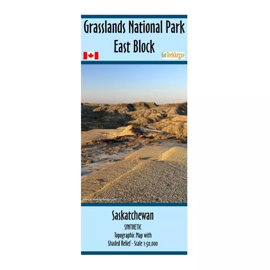Go Trekkers Map: Grasslands National Park (East Block)