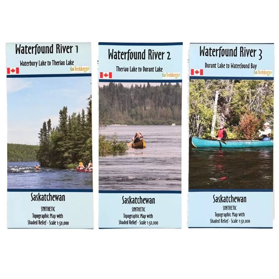 Go Trekkers Map: Waterfound River (set of 3)