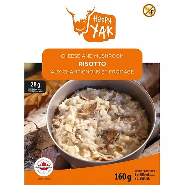 Happy Yak Cheese and Mushroom Risotto