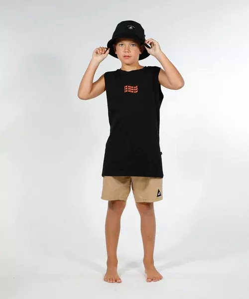Hello Stranger The Ocean Club Muscle Tee - Black