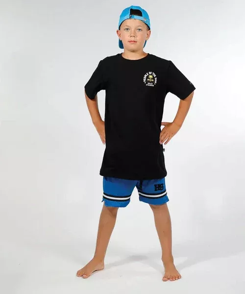 Hello Stranger People Of The Sun SS Tee - Black Yellow