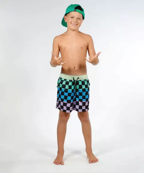 Hello Stranger Super Board Shorts - Multi Check