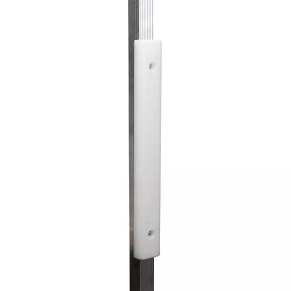 Hewitt 36" Plastic Bumper-2" Slot-White D1BUVP2W